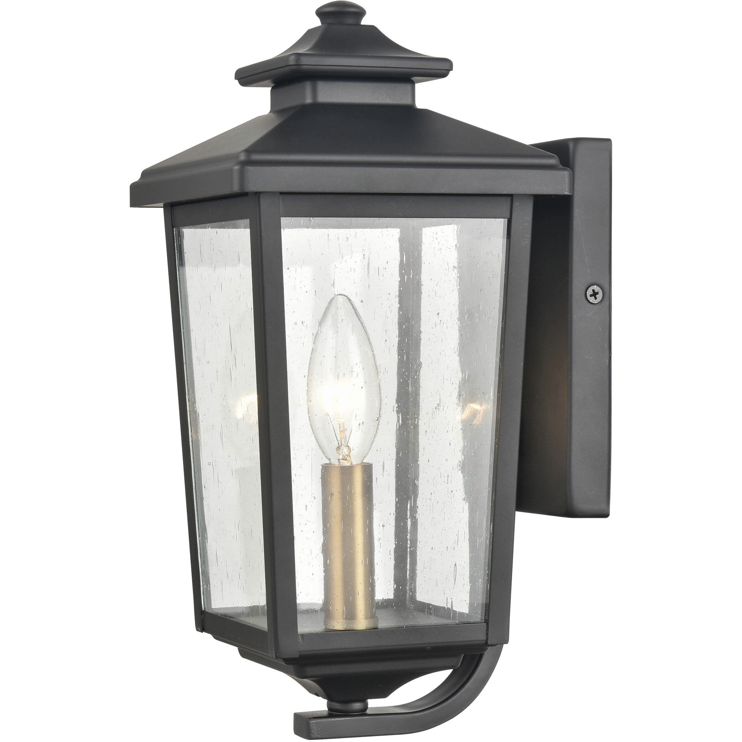 Eldrick 1 Light 12.25 inch Powder Coated Black Outdoor Wall Sconce